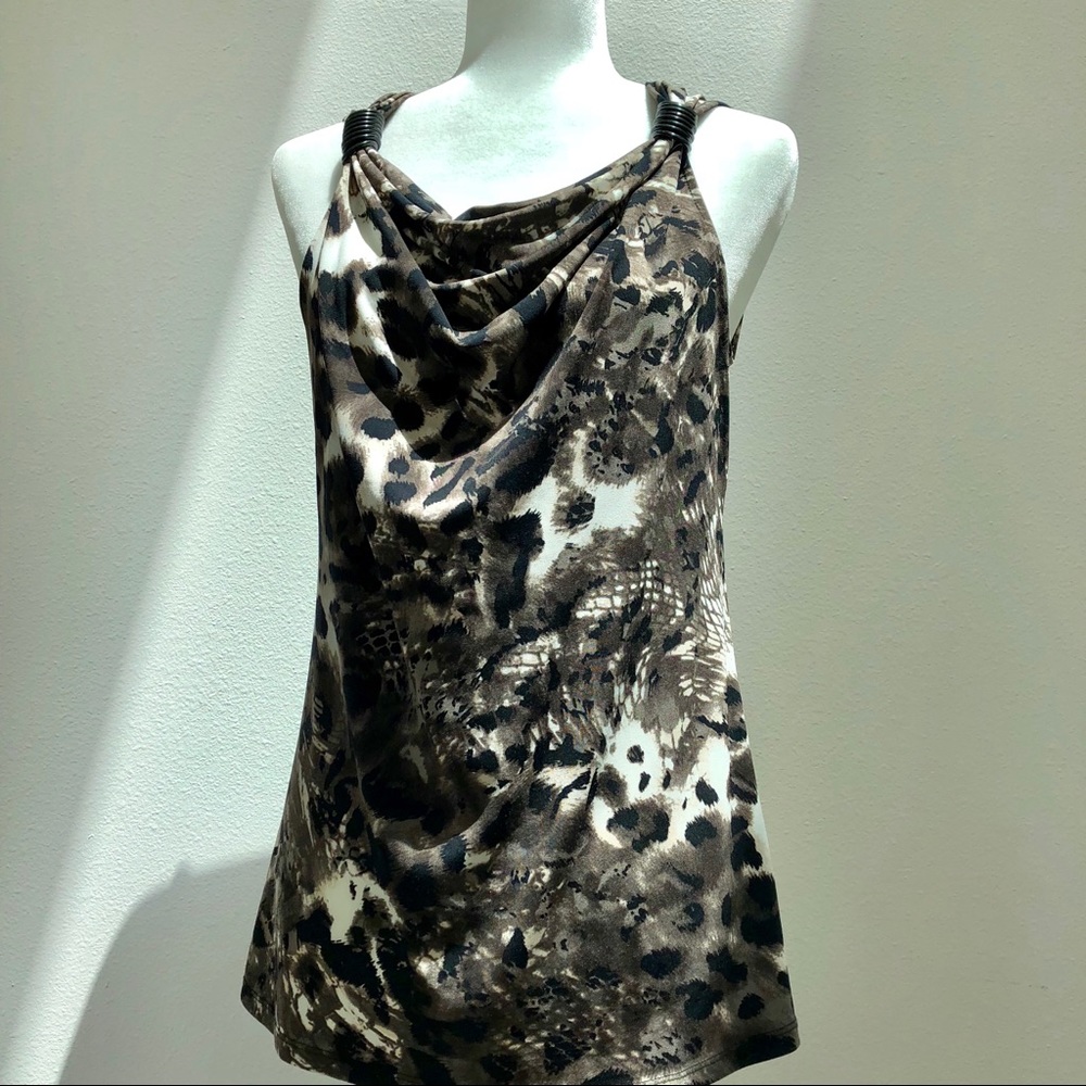 Kenneth Cole Reaction - Animal Print Halter Top